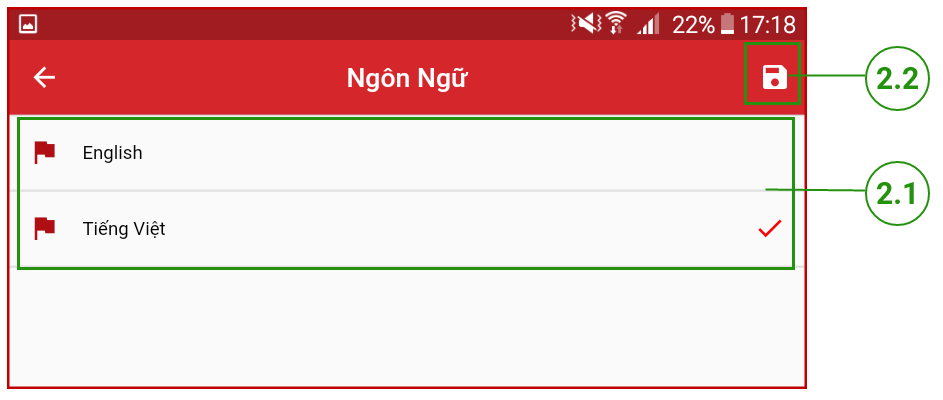 Hình Ảnh 70: Đổi Ngôn Ngữ Ứng Dụng – Bước 2
